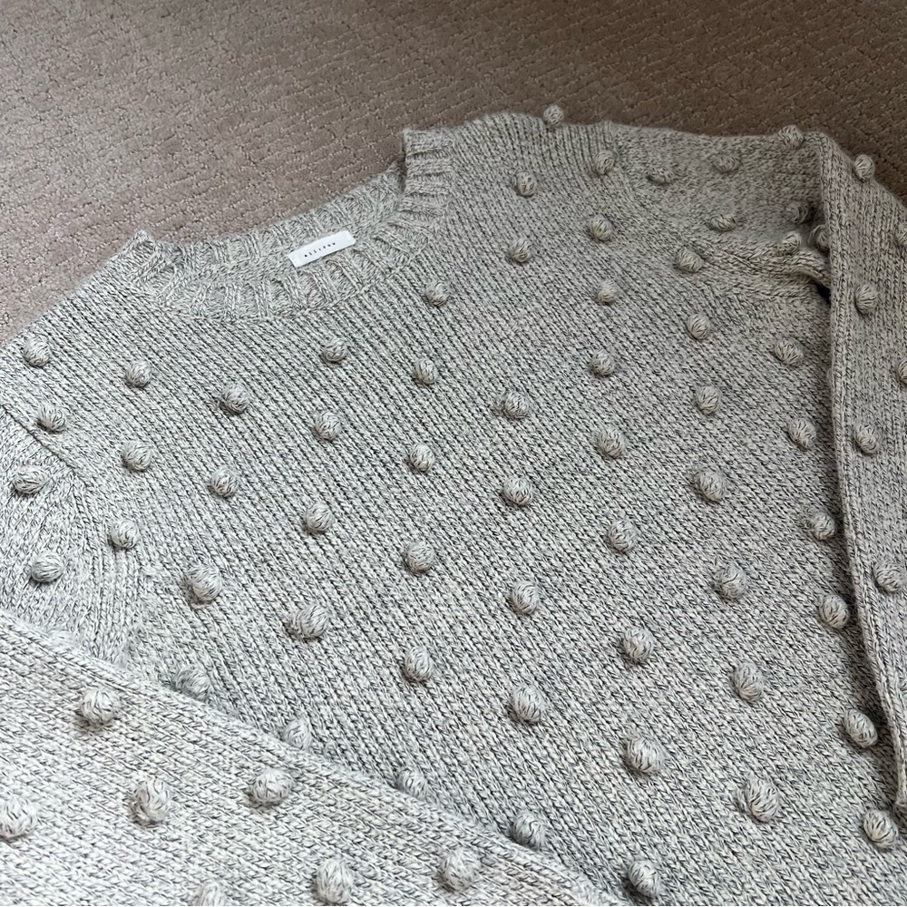 All:Row Chunky Knit Pom Pom Sweater - Picture 4 of 12